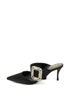 Roger Vivier Vintage crystal-buckle mules - Black