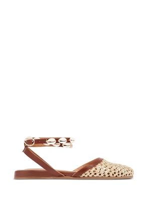 Ancient Greek Sandals Filothea woven flat pumps - Neutrals
