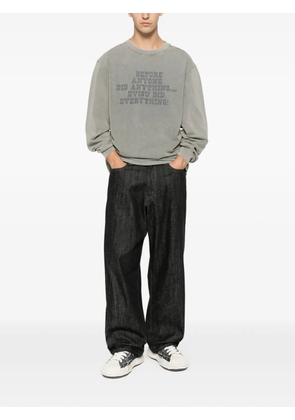 EVISU printed long-sleeve T-shirt - Grey