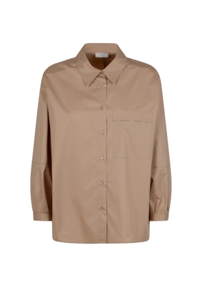 Peserico pocket-detail plain shirt - Neutrals