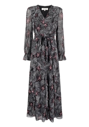 DVF Diane von Furstenberg geometric-print midi dress - Black