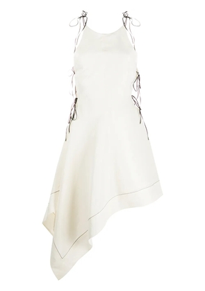 Ellery Tahiti asymmetric midi dress - White