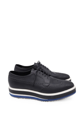 Prada Pre-Owned Wingtip brogue Derby shoes - Black