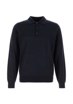 Brioni long-sleeved polo shirt - Blue