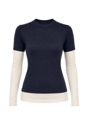 CUDDLEUP layered-effect long-sleeve T-shirt - Blue