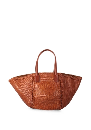 DRAGON DIFFUSION Teresa woven leather tote bag - Brown