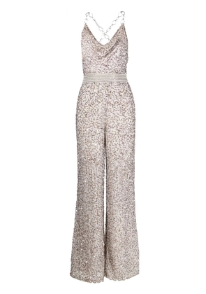 alice + olivia Riska cowl neck jumpsuit - Grey