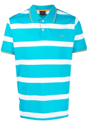 Paul & Shark organic cotton striped polo shirt - Blue