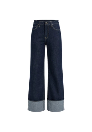 LEE Stella wide-leg turn-up-hem jeans - Blue