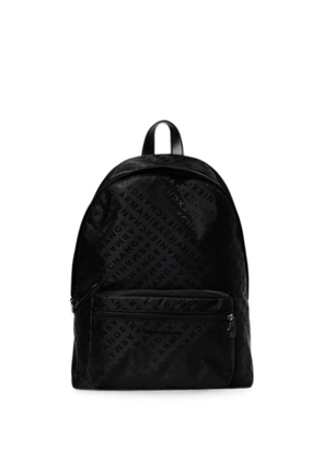 Emporio Armani logo-print backpack - Black