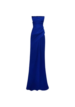 Gemy Maalouf beaded strapless dress - Blue