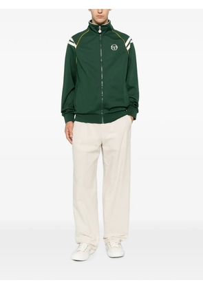 Sergio Tacchini logo-embroidered stripe-detail track jacket - Green
