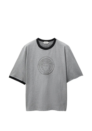 Versace printed-logo cotton jersey T-Shirt - Grey