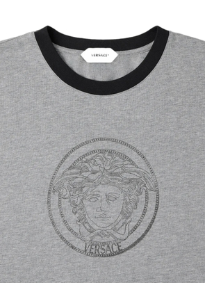 Versace printed-logo cotton jersey T-Shirt - Grey