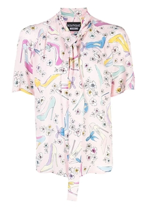 Boutique Moschino floral-print blouse - Pink