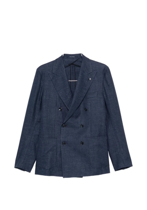 Tagliatore double-breasted peak-lapel blazer - Blue