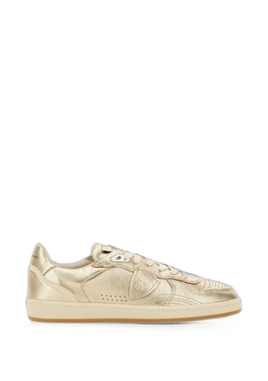 Philippe Model Paris Pgal lace-up leather sneakers - Gold