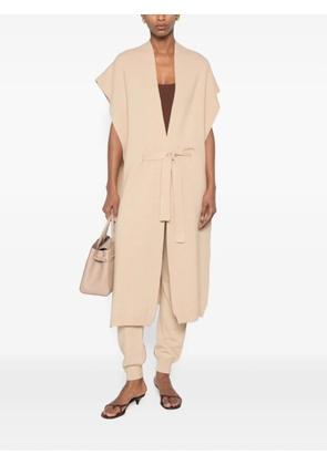 SERGIO MORETTI FIRENZE belted cape - Neutrals