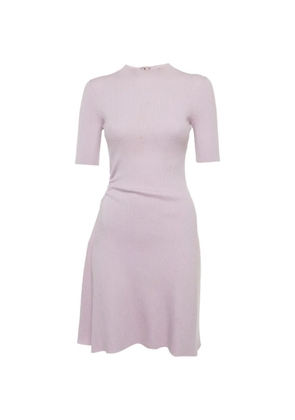 Maje rib-knit cut-out mini dress - Purple