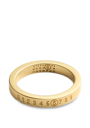 MM6 Maison Margiela gold Numeric ring