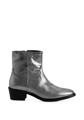 Zadig&Voltaire Tex low metal ankle boots - Grey