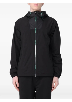 Duvetica logo-patch hooded lightweight jacket - Black