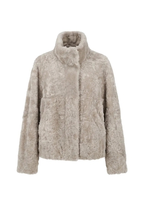 Brunello Cucinelli shearling jacket - Grey