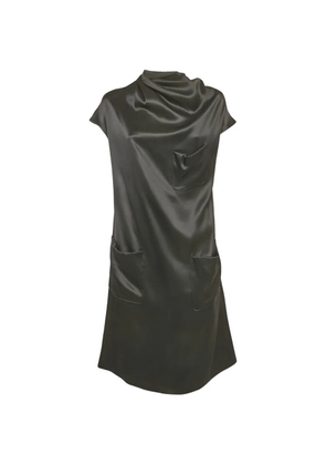 Bottega Veneta Pre-Owned pocket-detail silk dress - Black