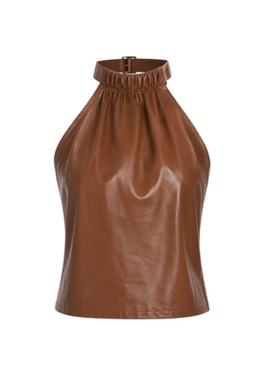 Yigal Azrouel Luna halterneck top - Brown