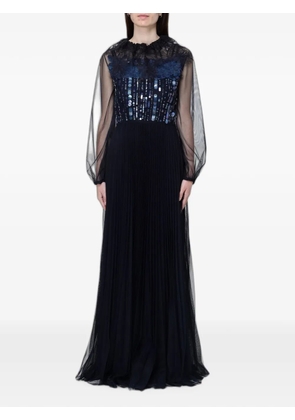 Fabiana Filippi sequin-embellished pleated maxi dress - Black