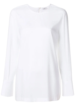 Brunello Cucinelli wide cuff blouse - White