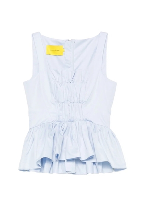 Marques'Almeida gathered top - Blue