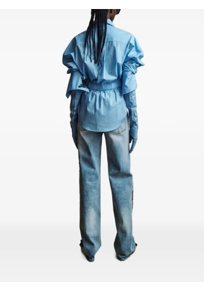 Hellessy Aki crystal-embellished drawstring jeans - Blue