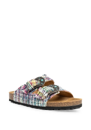 Faliero Sarti x Taji Ciabatta flat sandals - White