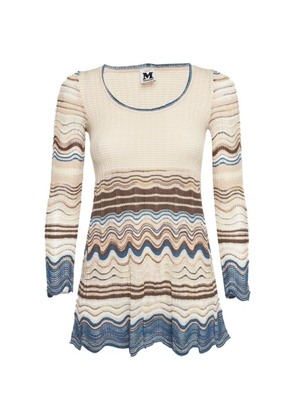 Missoni Pre-Owned rib-knit flared top - Neutrals
