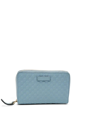 Gucci Pre-Owned Microguccissima zip-around wallet - Blue