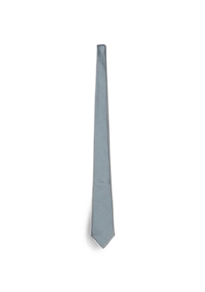Zegna jacquard-woven tie - Blue