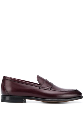 Scarosso Stefano penny slot loafers - Red