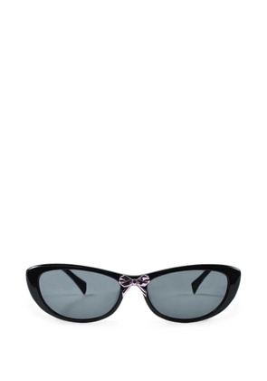YVMIN bow-detail cat-eye sunglasses - Black