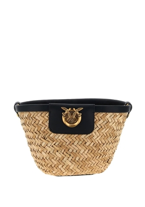 PINKO Love Summer bucket bag - Neutrals