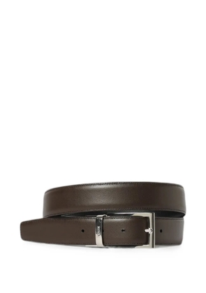 Zegna reversible leather belt - Brown