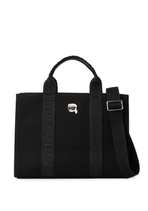 Karl Lagerfeld medium Ikon square tote bag - Black