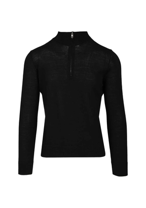 Al Duca D’Aosta 1902 long-sleeved quarter-zip sweater - Black