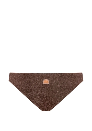 Sundek Vega glitter-effect bikini bottoms - Brown