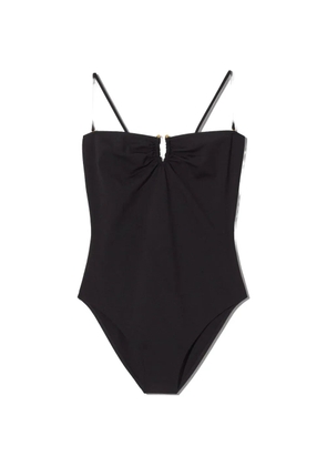 Nili Lotan ruched-detail spaghetti-strap swimsuit - Black