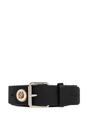 Balenciaga bottle-cap-embellished bag strap - Black