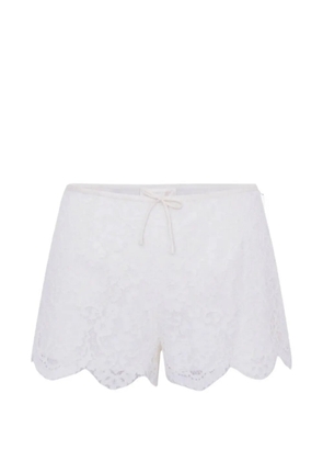 LoveShackFancy Lavadine lace shorts - White