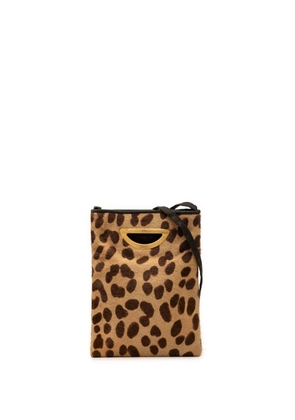 Christian Dior Pre-Owned 2000 Pony Hair Leopard Print Malice crossbody bag - Brown