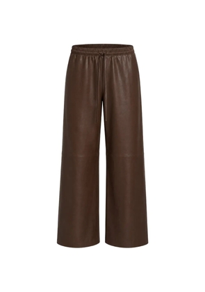 Sprwmn Kauai leather palazzo pants - Brown