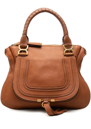 Chloé Pre-Owned 2014 Medium Pebbled Calfskin Marcie satchel - Brown